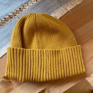 Mustard yellow time and tru beanie